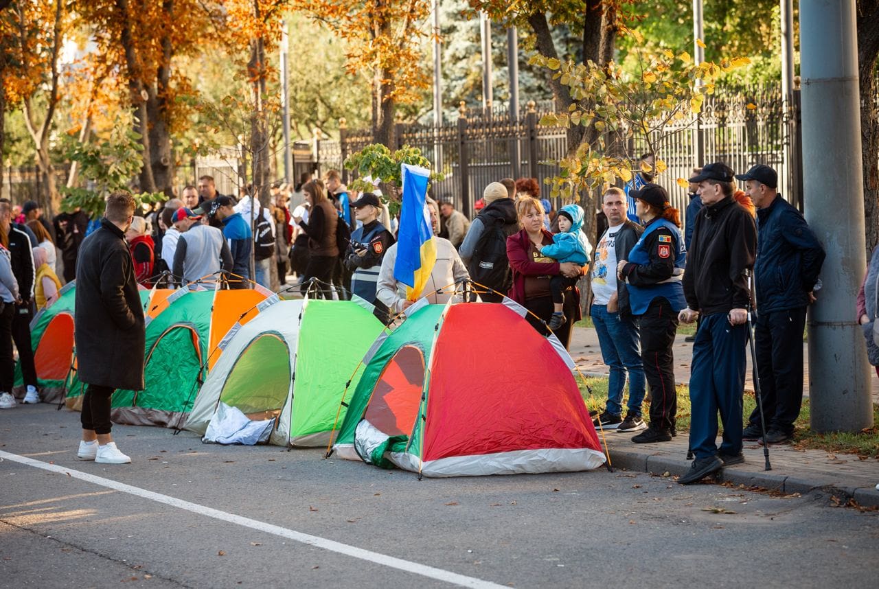 Протест партии Шор
