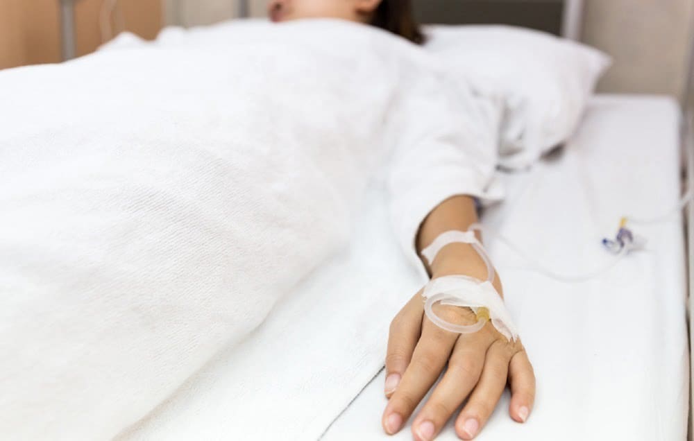 женщина с ожогами